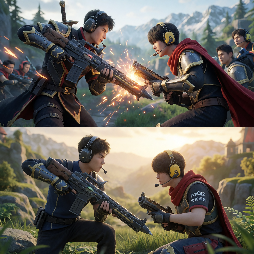 DOTA2国际邀请赛选手激烈对战瞬间
